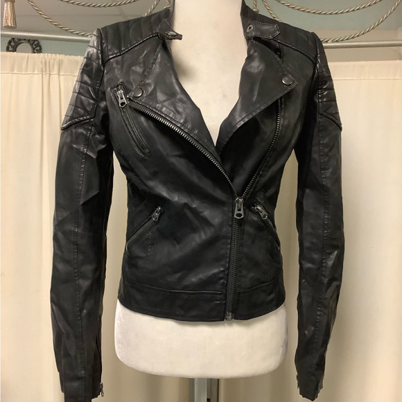 Topshop Faux Leather Cropped Jacket - Picture 5 of 11